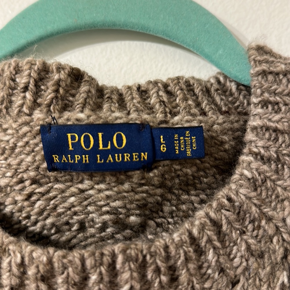 Brand new Polo Ralph Lauren Wavy Wool Sweater, Size L - Picture 8 of 10